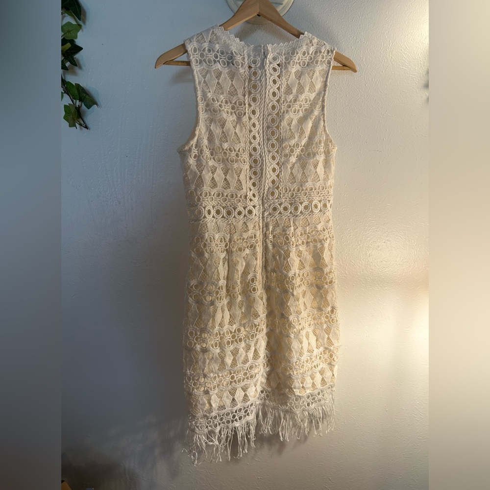 Lulus Kenna White Crochet Lace Sleeveless Bodycon Dress - Picture 4 of 15